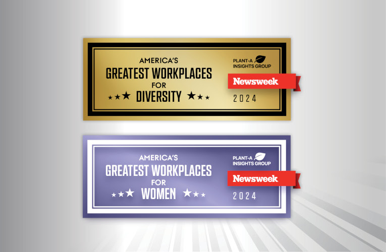 America's Greatest Workplaces for Diversity, America's Greatest Workplaces for Women, Newsweek banners